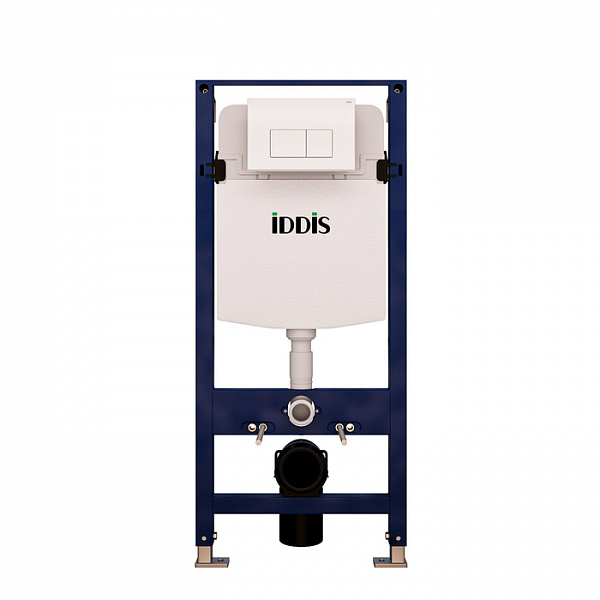 Комплект 2 в 1: инсталляция и клавиша смыва, белая, Optima Home, IDDIS, OPH0000i32K