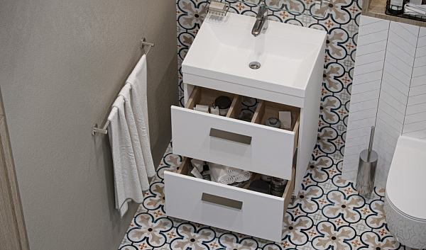 Тумба напольная Orlando 60, белый матовый