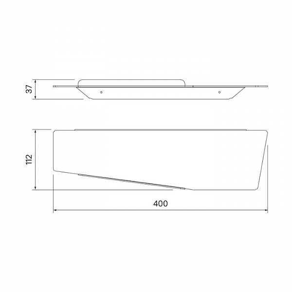 Полка, нержавеющая сталь, Slide, IDDIS, SLIBS00i44