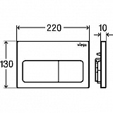 Инсталляция для унитаза Viega Prevista Dry 8524.10 + клавиша смыва 792824
