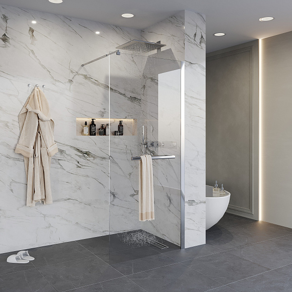 Душ. перегородка NG-661-12 (120x195), 1 место