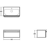 Тумба под раковину Ideal Standard Tonic II R4303FA