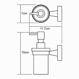 Дозатор для жидкого мыла Wasserkraft Isen K-4099