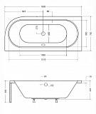 Акриловая ванна Besco Avita 170x75 WAV-170-NL Левая