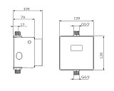 CUSEF7006 Сенсорная электронная система смыва для писсуара