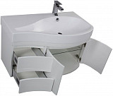 Тумба под раковину Aquanet Сопрано 95 R белый (2 дверцы 2 ящика) 00169633