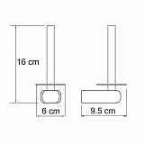 Держатель туалетной бумаги Wasserkraft Berkel K-6897