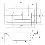 Акриловая ванна Besco Talia 150x70 WAT-150-PK