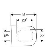 Крышка-сиденье для унитаза Geberit Smyle 500.236.01.1 с микролифтом