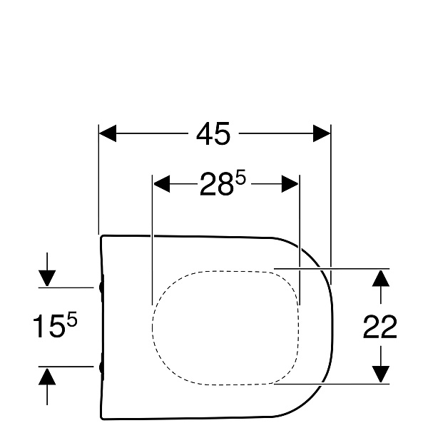 Крышка-сиденье для унитаза Geberit Smyle 500.236.01.1 с микролифтом