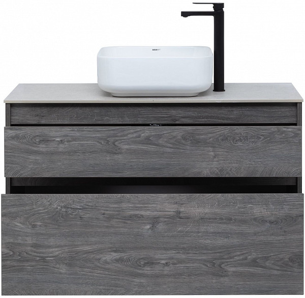 Тумба под раковину Aquanet Nova Lite 100 дуб рошелье (2 ящика) 00242582