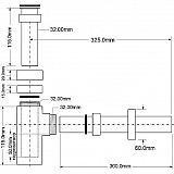 Сифон  McAlpine CA32SQEU-SC