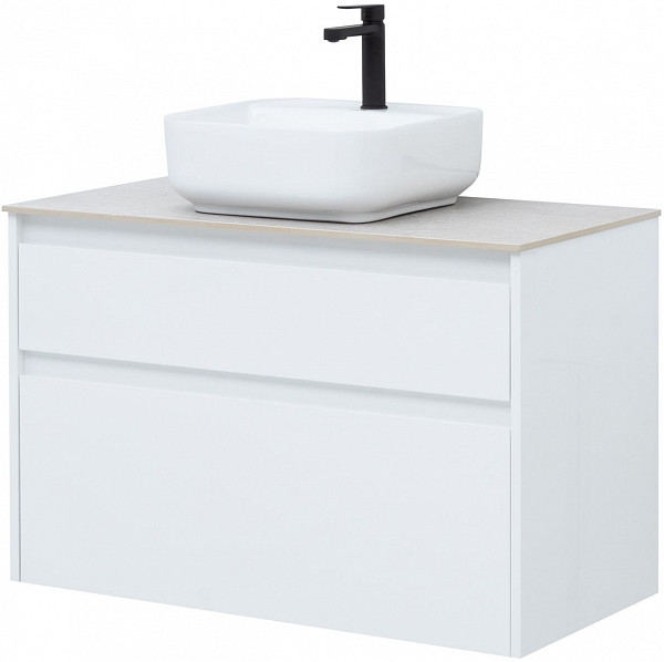 Тумба под раковину Aquanet Nova Lite 90 белый (2 ящика) 00242268