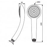 Душевая лейка Vidima Fresh BA205AA