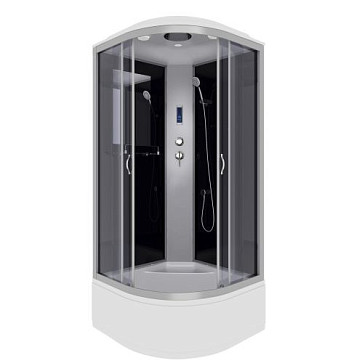 Душ.каб. NG-2507-14P (800х800х2150) высокий поддон(40см) стекло ТОНИРОВАННОЕ 4 места