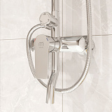 Смеситель с верхним душем, Helic, Milardo, HELSB1FM06