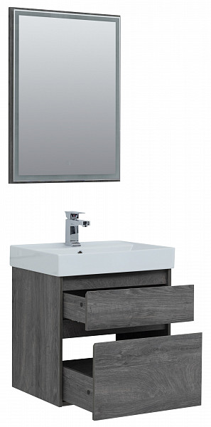 Мебель для ванной Aquanet Nova Lite 60 дуб рошелье (2 ящика) 00242920