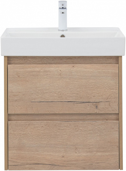 Тумба под раковину Aquanet Nova Lite 60 дуб крафт (2 ящика) 00287901