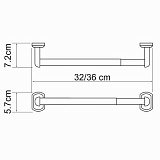 Держатель бумажных полотенец Wasserkraft Oder K-3091