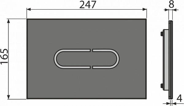 Клавиша смыва AlcaPlast NIGHT LIGHT-1 сенсорная
