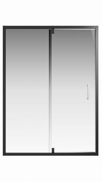 Душевая дверь Creto Astra 121-WTW-140-C-B-6 стекло прозрачное профиль черный, 140х195 см