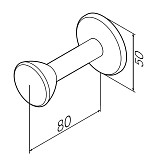 A3035800 Sensation, Крючок для халата, хром, шт
