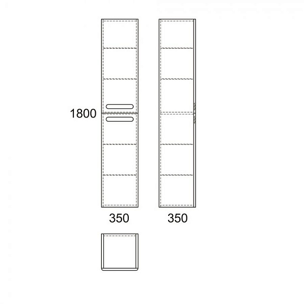 Пенал Otalia 180*35, белый