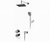 Встраиваемый комплект для душа с верхней душевой насадкой и лейкой Wasserkraft А16028 Thermo