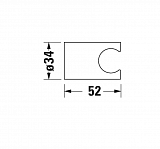 Настенный держатель Duravit Faucet Accessories UV0620000000