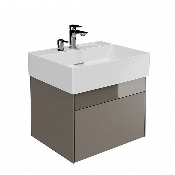 Тумба Kerama Marazzi LOGICA подвесная 2 ящика 60 см, песчаный