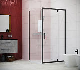 Душевая дверь Creto Astra 121-WTW-900-C-B-6 стекло прозрачное профиль черный, 90х195 см