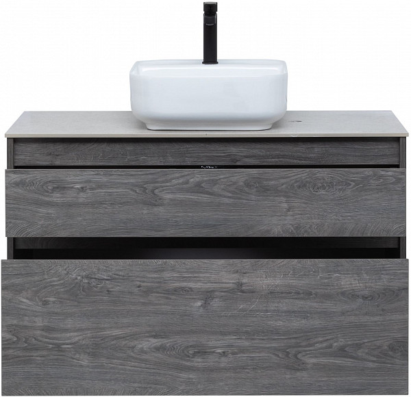 Тумба под раковину Aquanet Nova Lite 100 дуб рошелье (2 ящика) 00242582