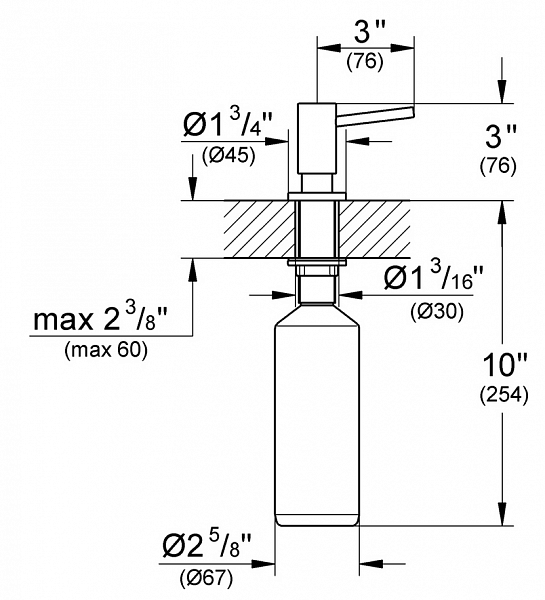 Дозатор для жидкого мыла Grohe Cosmopolitan 40535000 