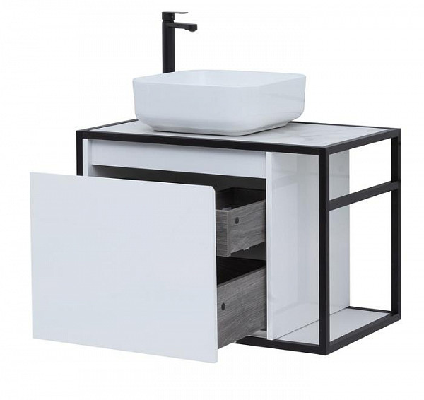 Тумба под раковину Aquanet Nova Lite Loft 75 L белый 00261650