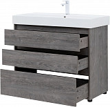 Тумба под раковину Aquanet Nova Lite 100 дуб рошелье (3 ящика) 00302479