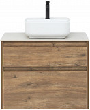 Тумба под раковину Aquanet Nova Lite 75 дуб рустикальный (2 ящика) 00249515