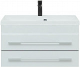Тумба под раковину Aquanet Верона 75 белый (подвесная 2 ящика) 00176669