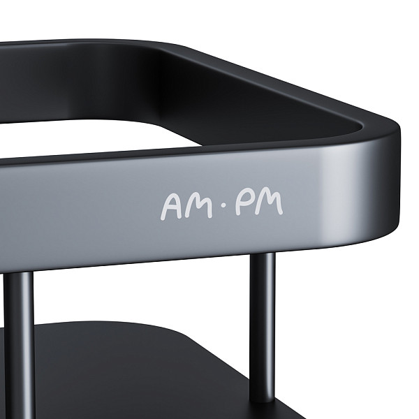 A7453222 Sense L Полка для душа прямая двухъярусная, черный, шт