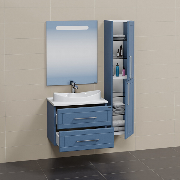 Тумба для умыв. "Венера 70" дуб адриатика, подвес. (ум Вега 70 литой мрамор) Санта