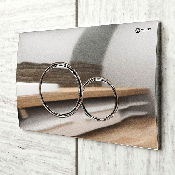 Клавиша смыва Point Виктория PN44061C для инсталляции, хром