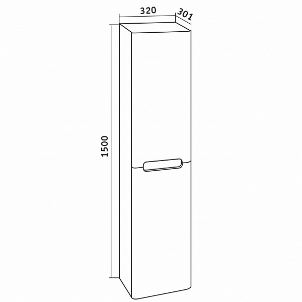 Пенал подвесной Grossman Адель 35 см 303201