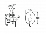 Смеситель Roca L20 для ванны-душа 5A0609C00