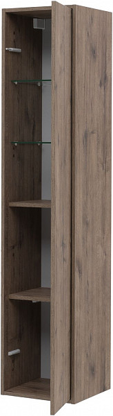 Шкаф-пенал Aquanet Lino (Flat) 35 дуб веллингтон 00295038