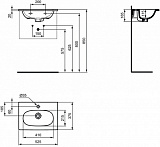 Раковина Ideal Standard Tesi 50 см T351101