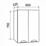 Шкаф Emmy Рокси 60