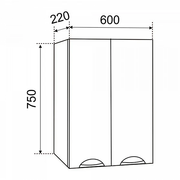 Шкаф Emmy Рокси 60