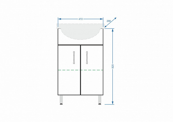 Тумба "Концепт 50 ЭКО", Ладога 50