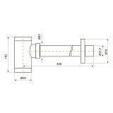 Сифон для раковины Point, графит, PN000Z2GM