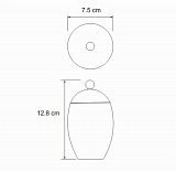 Косметическая емкость Wasserkraft Ruwer K-6779