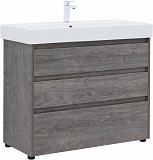 Тумба под раковину Aquanet Nova Lite 100 дуб рошелье (3 ящика) 00302479